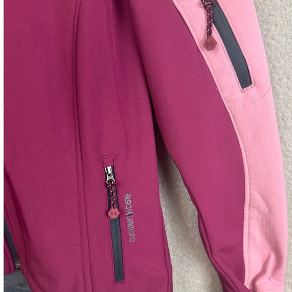 Black Diamond Double Diamond Womens Soft Shell Jacket Fleece Lined Size M NWOT - Picture 4 of 11